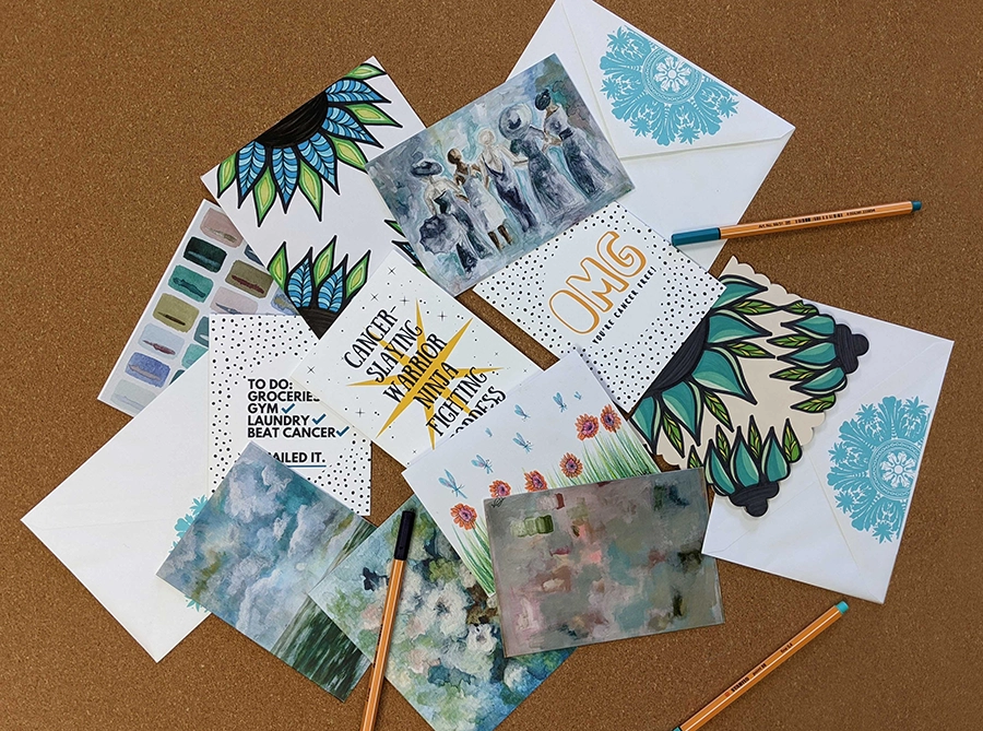 Teal Diva Encouragement Cards